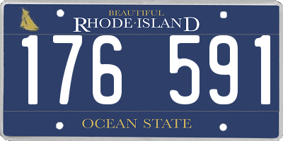 RI license plate 176591