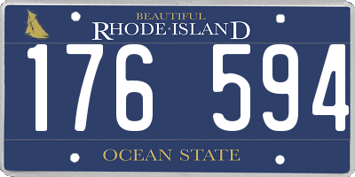 RI license plate 176594