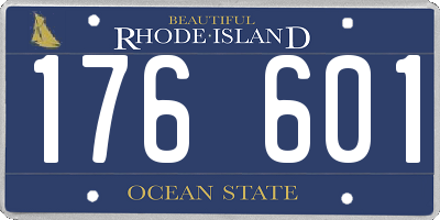 RI license plate 176601