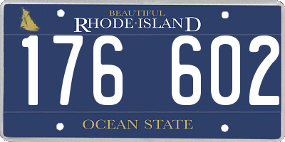 RI license plate 176602
