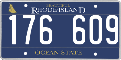 RI license plate 176609