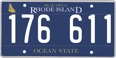 RI license plate 176611