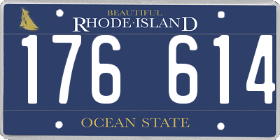 RI license plate 176614
