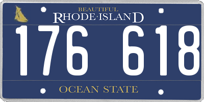 RI license plate 176618