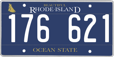 RI license plate 176621