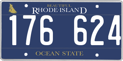 RI license plate 176624