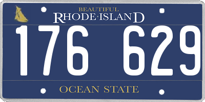 RI license plate 176629