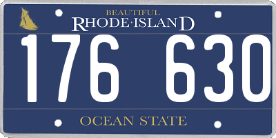 RI license plate 176630