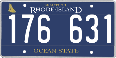 RI license plate 176631