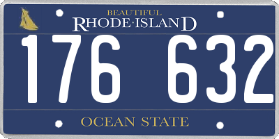 RI license plate 176632