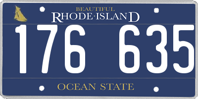 RI license plate 176635