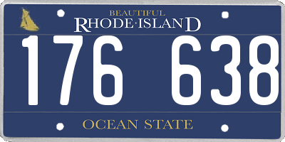 RI license plate 176638
