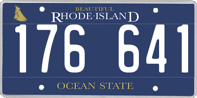 RI license plate 176641