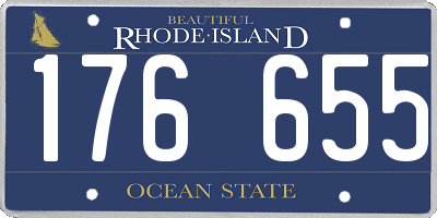 RI license plate 176655