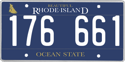 RI license plate 176661