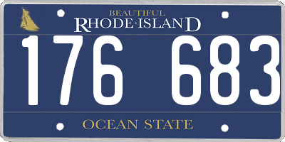 RI license plate 176683