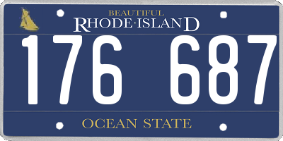 RI license plate 176687