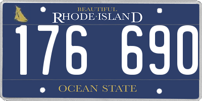 RI license plate 176690