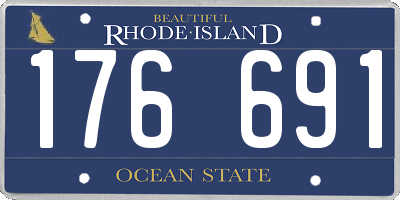 RI license plate 176691