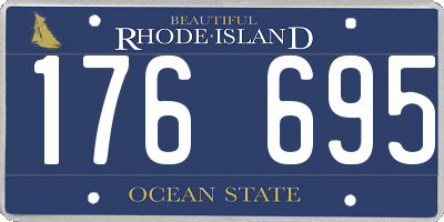 RI license plate 176695