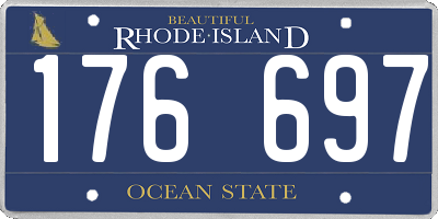 RI license plate 176697