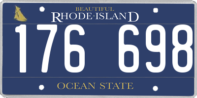 RI license plate 176698