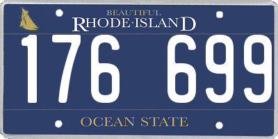 RI license plate 176699