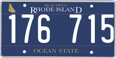 RI license plate 176715