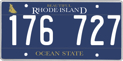 RI license plate 176727