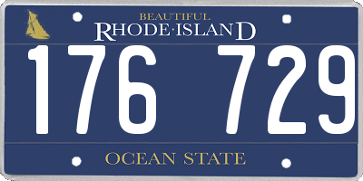 RI license plate 176729