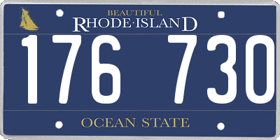 RI license plate 176730