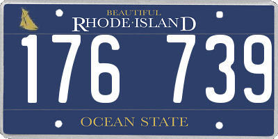 RI license plate 176739