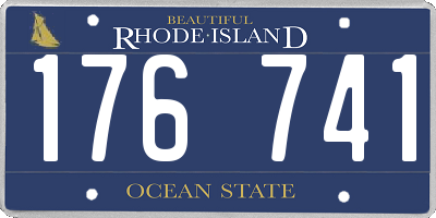 RI license plate 176741