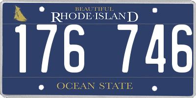 RI license plate 176746