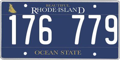 RI license plate 176779