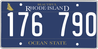 RI license plate 176790