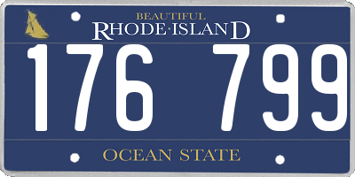 RI license plate 176799