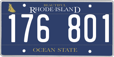 RI license plate 176801