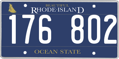 RI license plate 176802