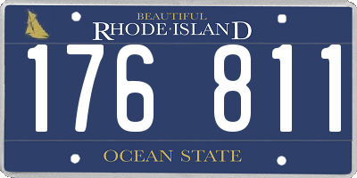RI license plate 176811
