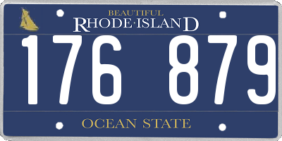 RI license plate 176879