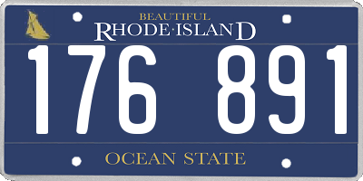 RI license plate 176891