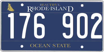 RI license plate 176902