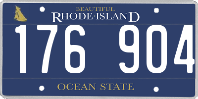 RI license plate 176904