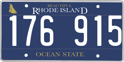RI license plate 176915