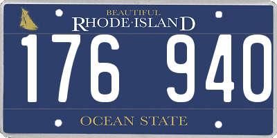 RI license plate 176940