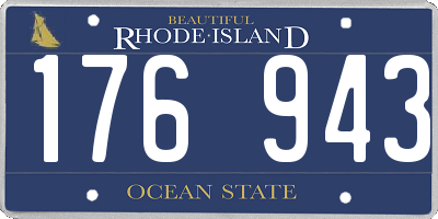 RI license plate 176943