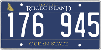 RI license plate 176945