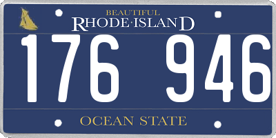 RI license plate 176946