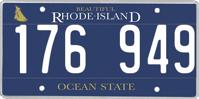 RI license plate 176949